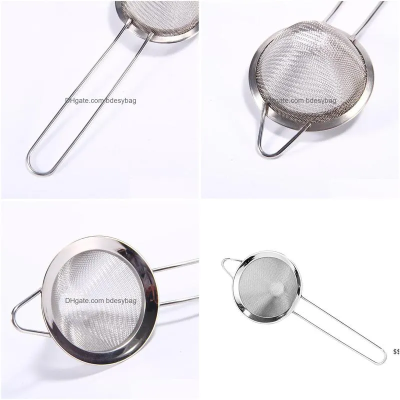 stainless steel conical cocktail sieve great for removing bits from juice julep bar strainer rrb16274