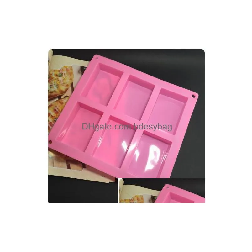 8x5.5x2.5cm square silicone baking mould cake pan molds handmade biscuit soap mold kd18
