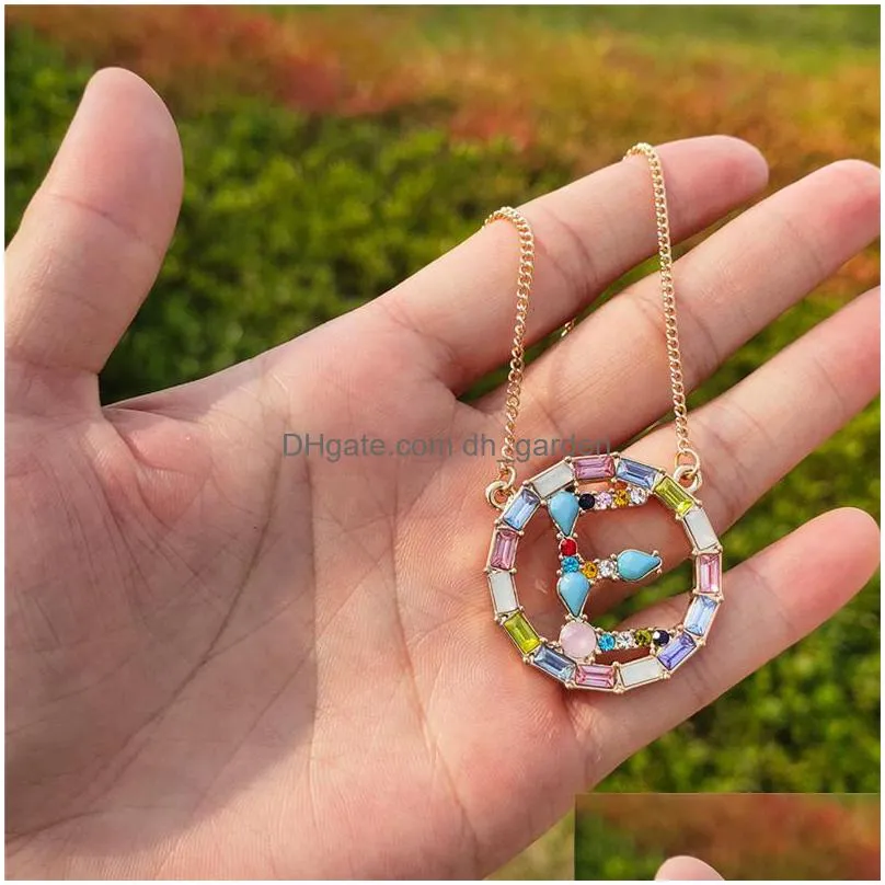 women personalize az 26 alphabet letter necklace gold chain initial name pendant necklace customized jewelry giftz