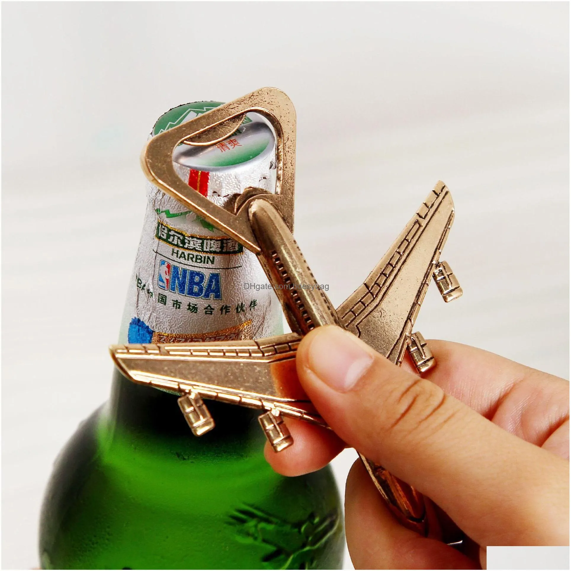 airplane opener helicopter beer bottle openers antique alloy plane shape bottle opener wedding party gift kitchen bar tool rrb16184