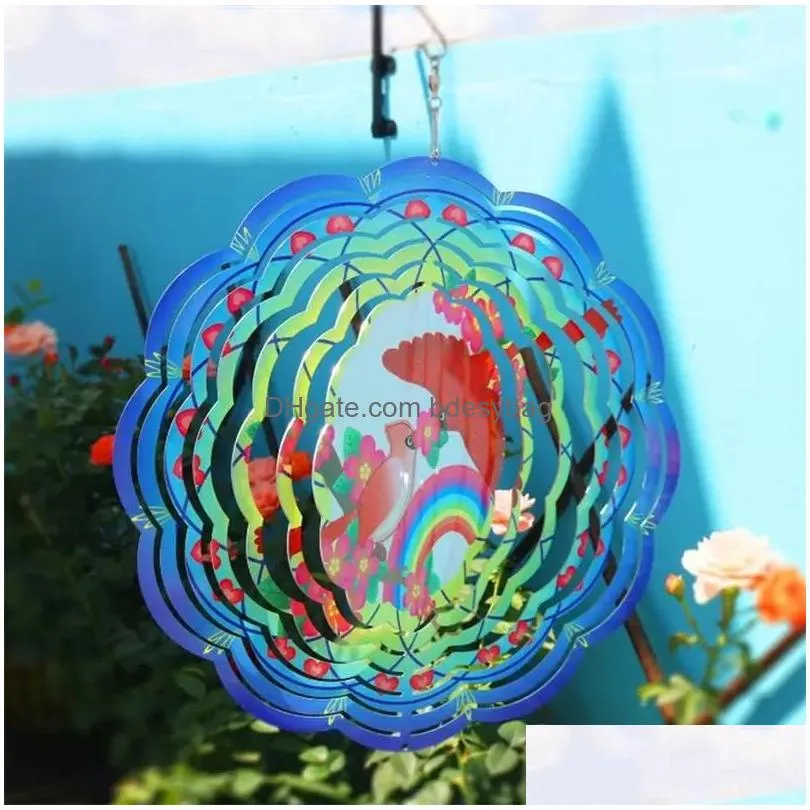 diy new heat sublimation metal wind chime arts and crafts thermal transfer metal blank wind bell creative gift courtyard decoration
