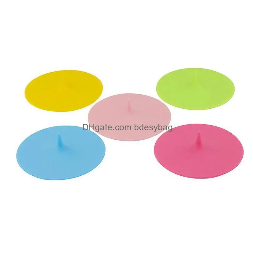 newcreative waterdrop silicone cup lid colorful cup cover ecofriendly leakproof mug cap 5 colors 10cm ewc7227