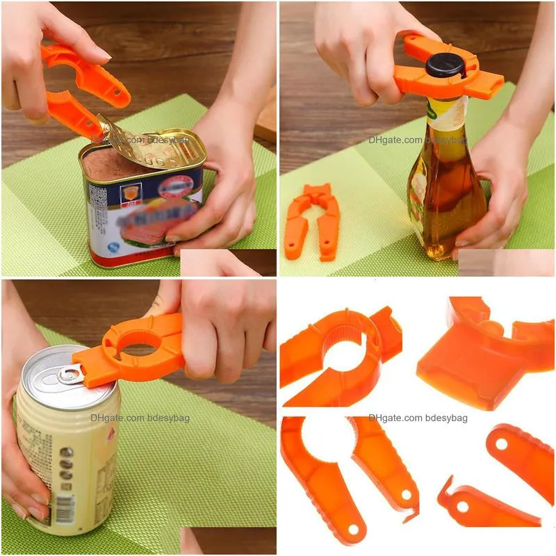 simple beverage beer opener portable outdoor openers camping party multifunction plastic hanging openper bar kitchen tools rrb16292