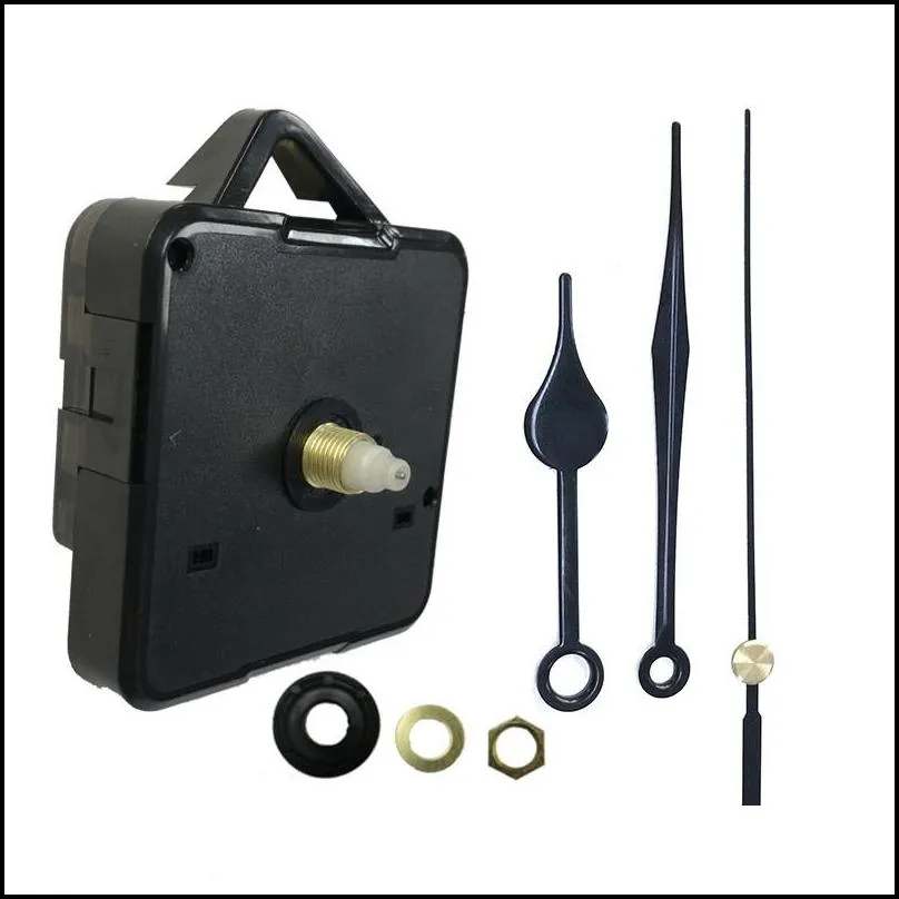 diy quartz clock movement kit black clock accessories spindle mechanism repair with hand sets hanging clock accessory