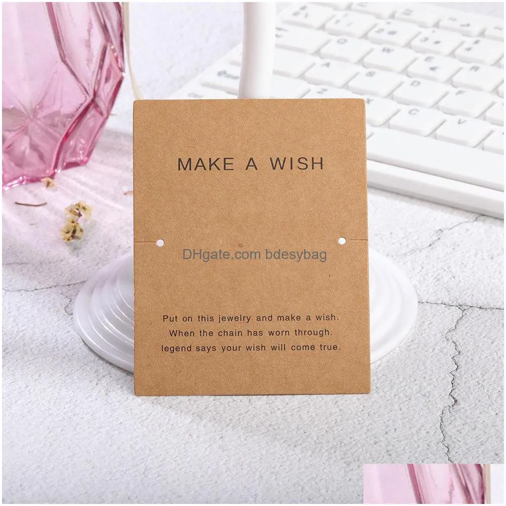 friendship make a wish thanks bracelet card made with love one for you the lucky charm handmade with love jewelry packaging