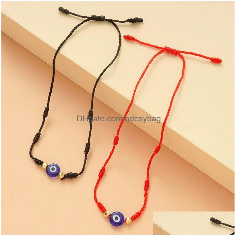 turkish lucky evil eye bracelets for wome handmade braided red black rope 7 knots luck jewelry friendship bracelets