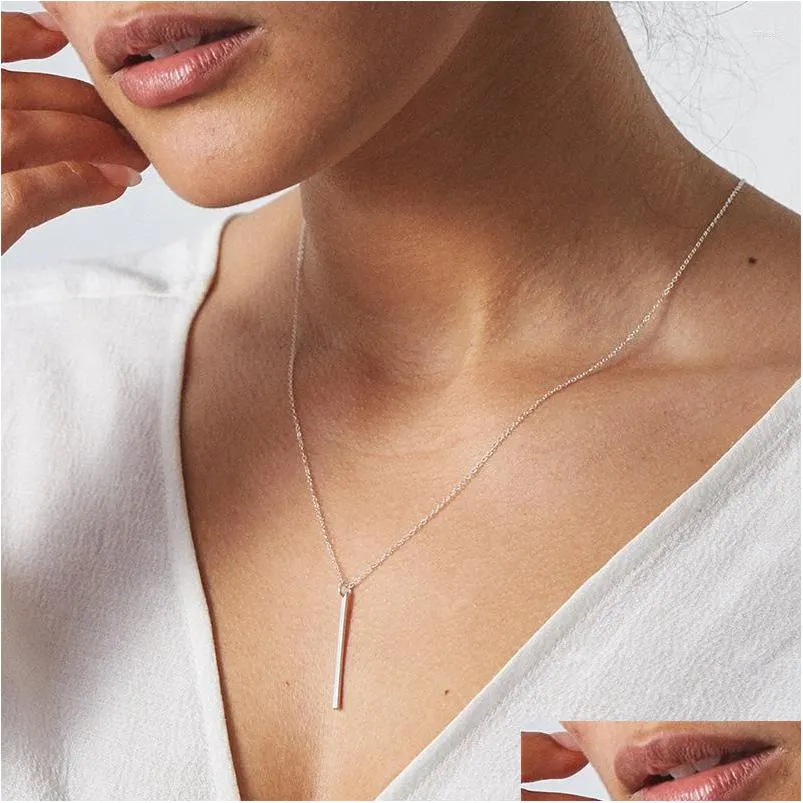 pendant necklaces diy choker necklace women simple stainless steel layered womens jewelry