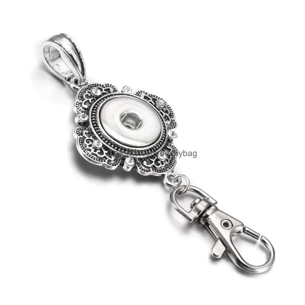 noosa snap button key rings jewelry beautiful gold snap keychains crystal 18mm snaps buttons lanyard keyring for women