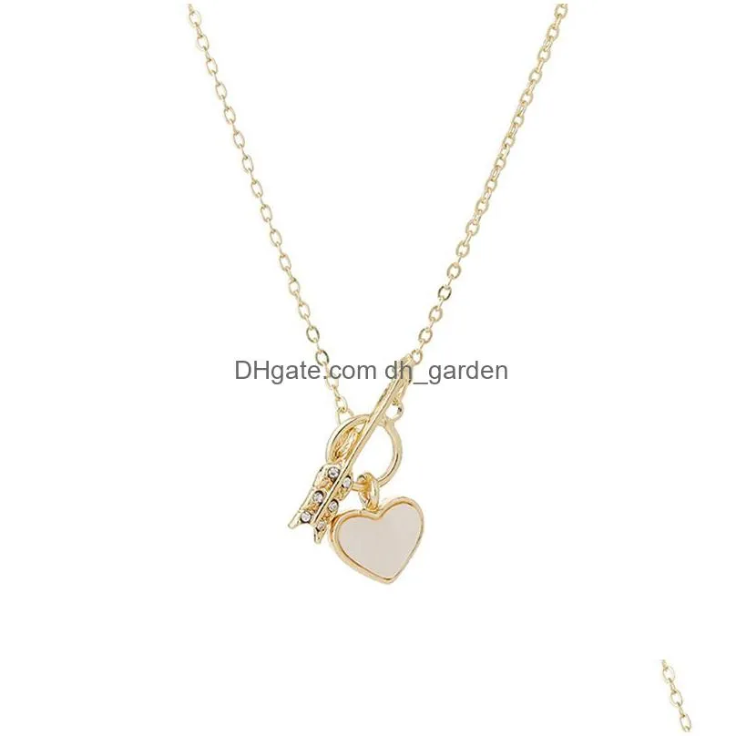 pendant necklaces women girls arrows heart necklace alloy leisure elegant clavicle chain jewelry accessories ideal gift