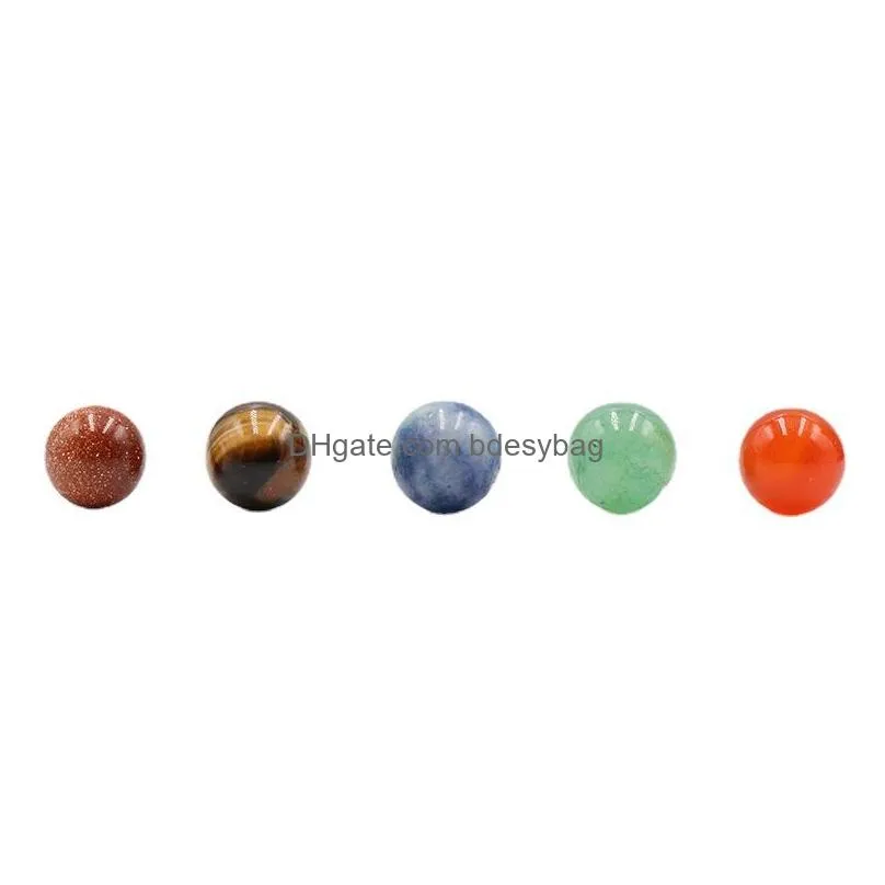 nonporousball 8mm stone natural healing crystal mascot massage accessory minerale gemstone reiki home decoration wholesale