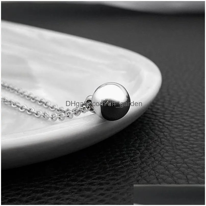 pendant necklaces for womens chokers on the neck beads necklace stainless stee simplel chains jewellery 2023 wholesale