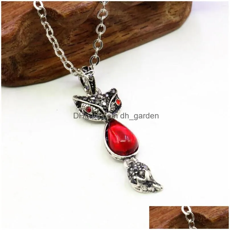 chains 13x21mm natural cats eye stone red jades crystal women accessory girls ornaments alloy o chian fashion jewelry making design