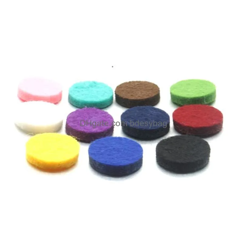 10 colorful 3x15mm round felt pads  oil diffuser spacers for  oil diffuser 18mm snap buttons jewelry