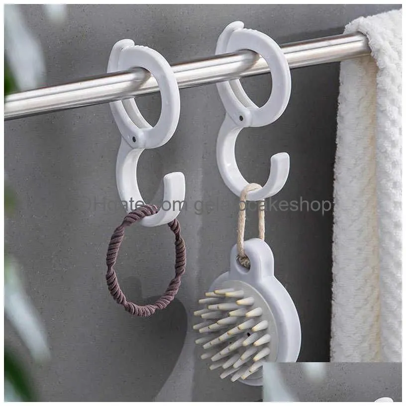  3/6/10pcs punch hanger hook adjustable cloth bag holder hook deskside accessories organizer hanger rack closet storage hook