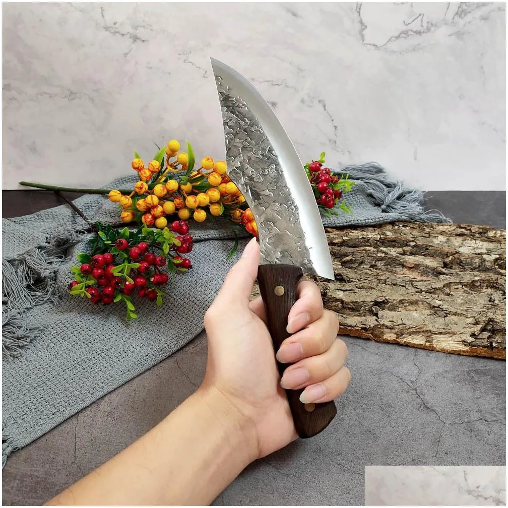 forging boning knifves meat cleaver japanese high carbon steel knife handmade kitchen chef knife butcher knife cutter237o