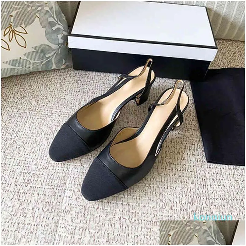 designer women fashion shoes ladies dress sandals leather high heels spring and autumn pointed toe height 6.5cm 3540