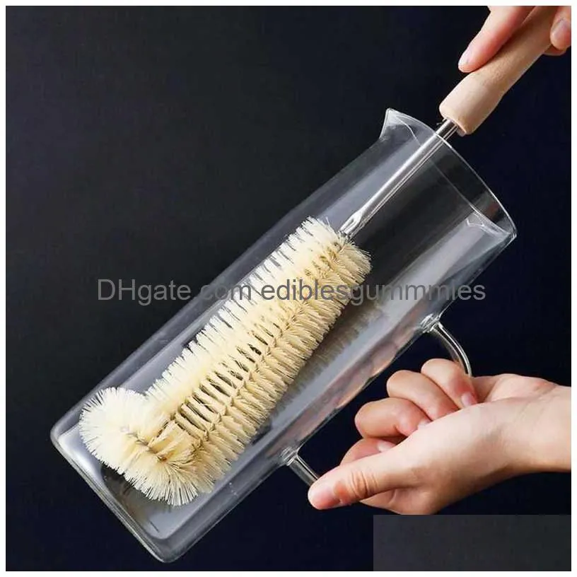 Cleaning Brushes Kitchen Brush Lshaped Coffee Tea Glass Cup Baby