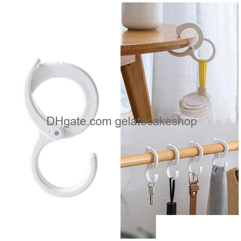  3/6/10pcs punch hanger hook adjustable cloth bag holder hook deskside accessories organizer hanger rack closet storage hook