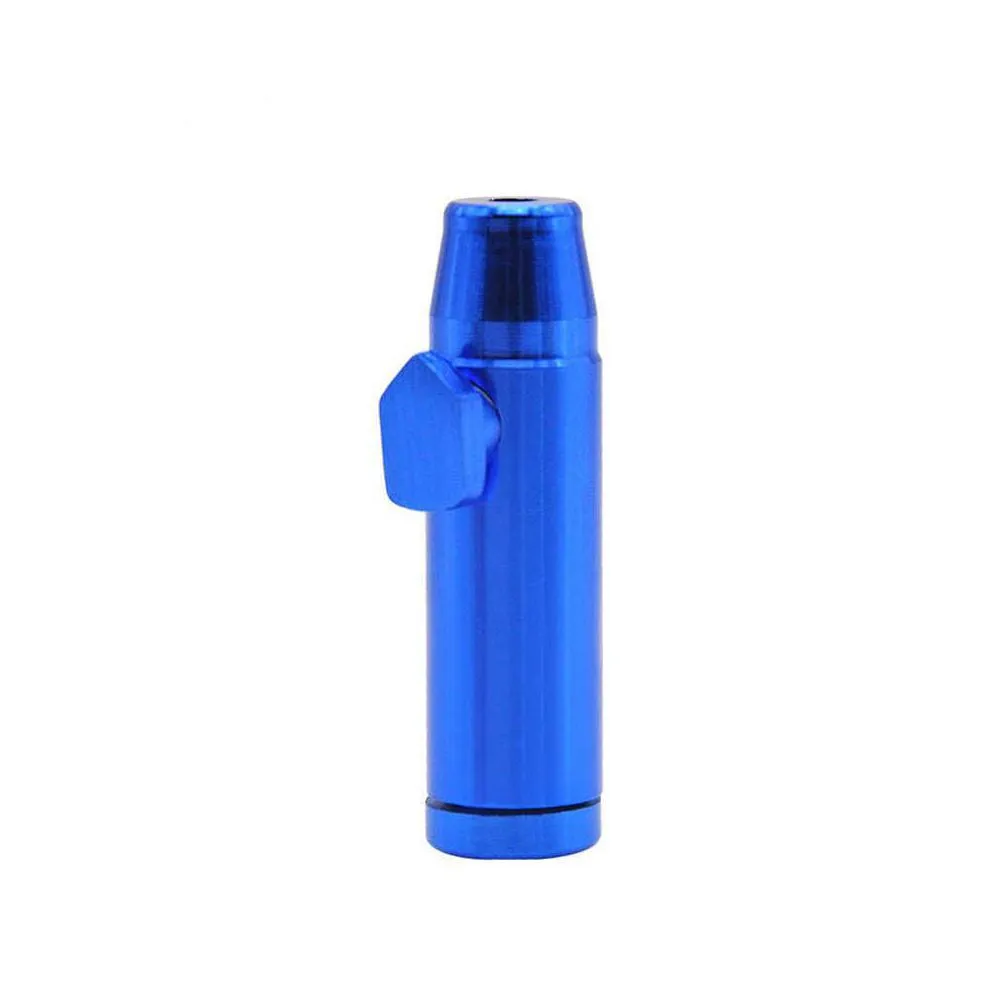  1pc 19mmx53mm metal snuff dispenser bullet rocket snorter sunff snorter sniffer portable aluminum alloy