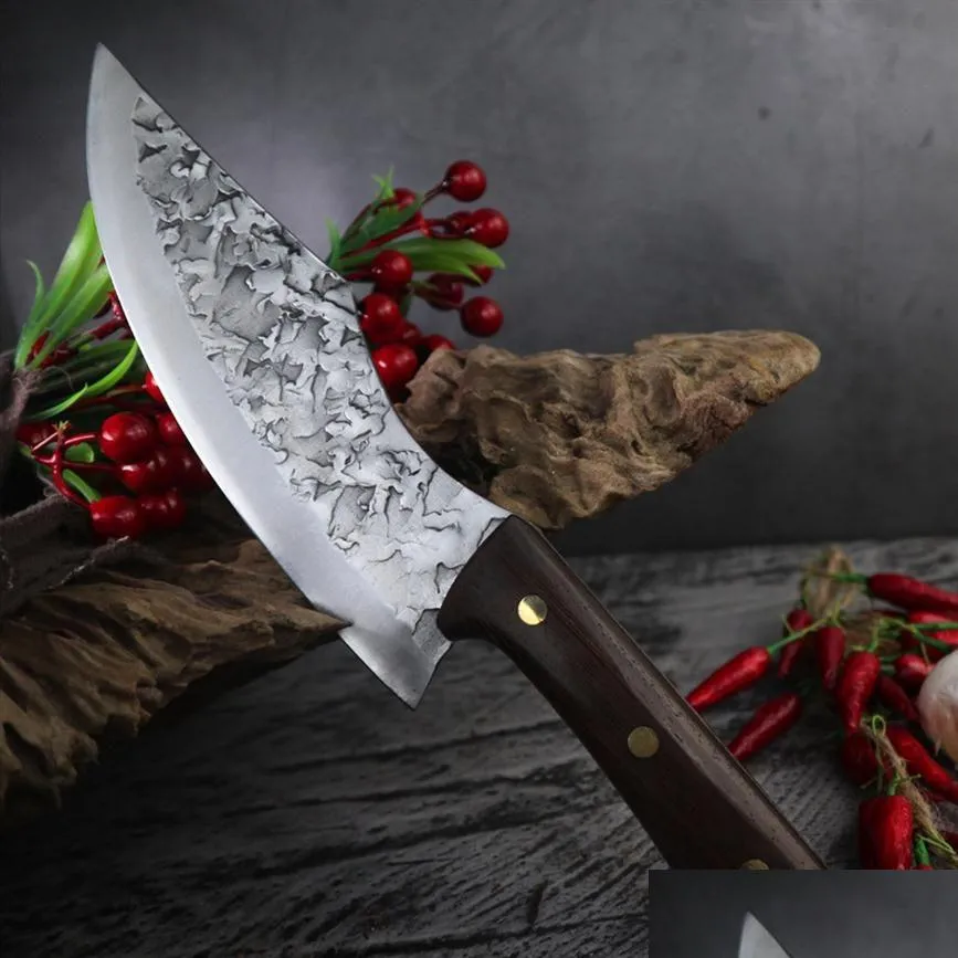 forging boning knifves meat cleaver japanese high carbon steel knife handmade kitchen chef knife butcher knife cutter237o