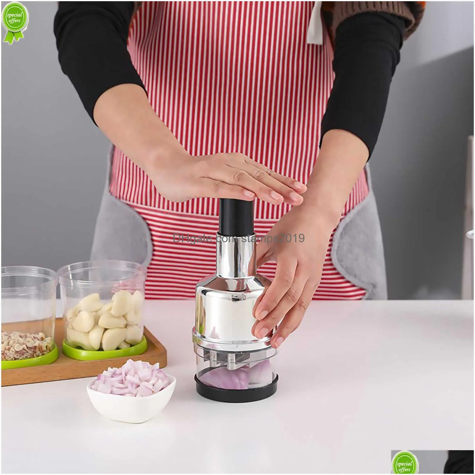 handpressing vegetable cutter manual onion chopper garlic crusher mash garlic device dicer mixer kitchen tools