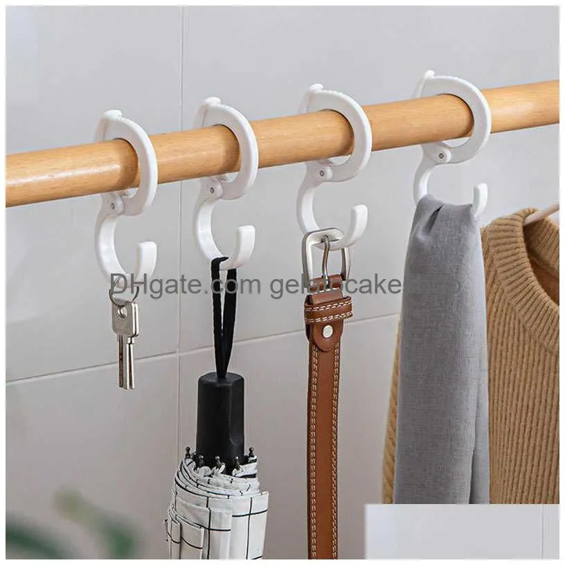  3/6/10pcs punch hanger hook adjustable cloth bag holder hook deskside accessories organizer hanger rack closet storage hook