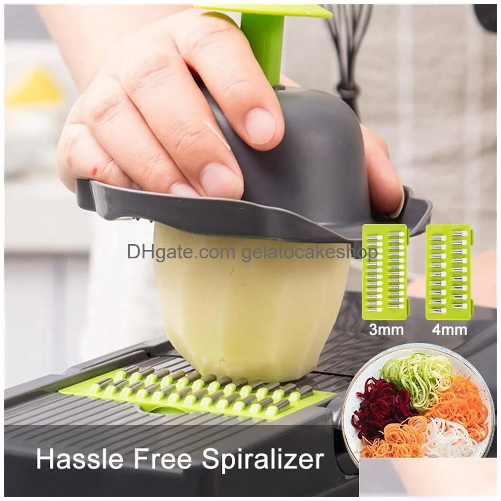 multifunction vegetable cutter tools steel blade potato slicer fruit peeler dicing blades carrot cheese grater chopper kitchen gadgets