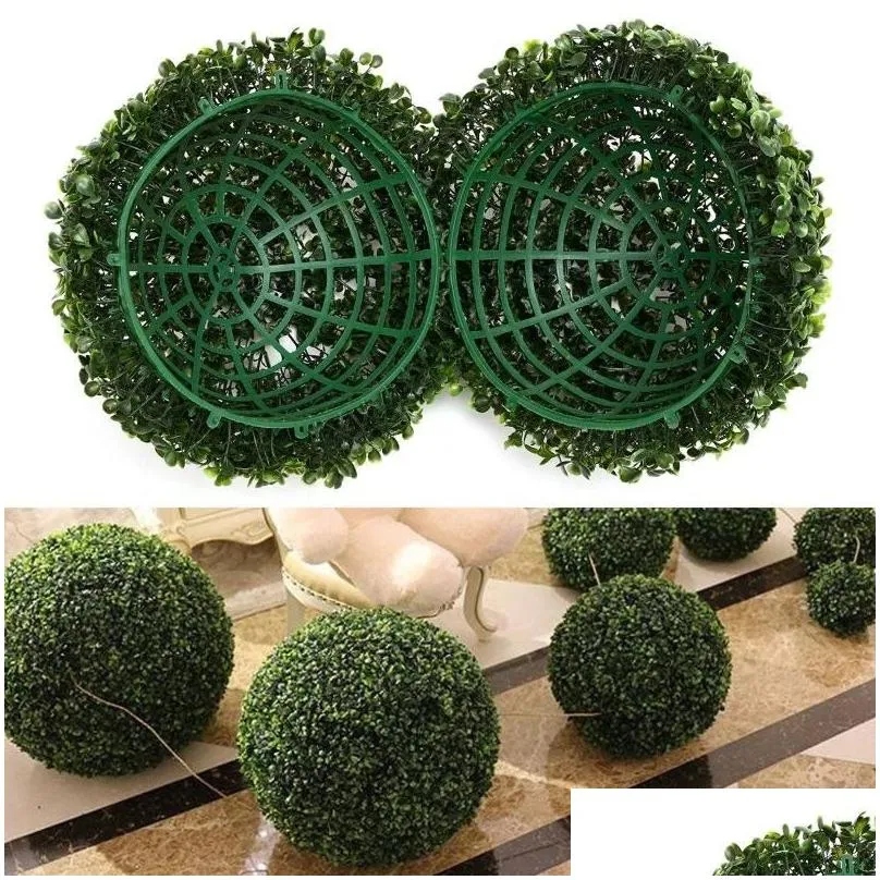 decorative flowers wreaths large 48cm 42cm artificial plant ball topiary tree wedding decoration party home outdoor hanging balls yard