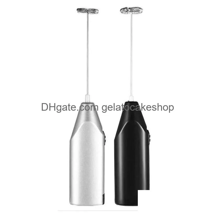 50pcs/lot egg tools handheld whisk electric home small baking cake mixer cream automatic whisk milk coffee mixer mini milk frother