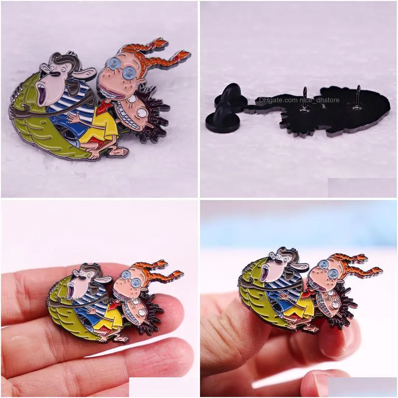 the wild thornberrys movie brooch pin wild adventures cartoon adventure animation brooch metal badge accessories