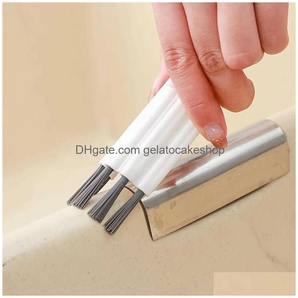  multifunctional flexible gap brush cup cover groove gap brush household soft bristles cleaning brush cepillo de limpieza