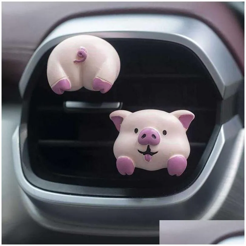 aromatherapy freshener cute clip charm odor eliminator cartoon tiger panda pig dog decor vent wrap air p230427