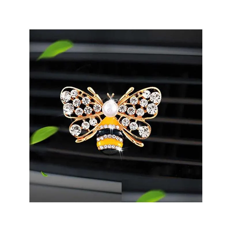 nflower decoration air freshener in auto outlet perfume clip fragrances diffuser bling car accessories interior gifts p230427