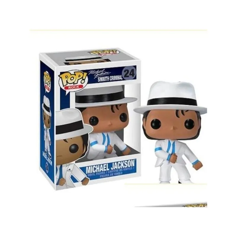 funko  beat it michael music star pvc action figure collection model children toys for kids birthday gift c1118