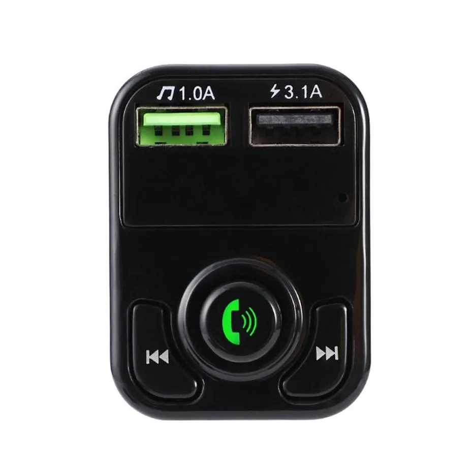 x8 fm transmitter aux modulator hands bluetooth car kit car audio mp3 player with 3.1a quick charge dual usb car  acces315x