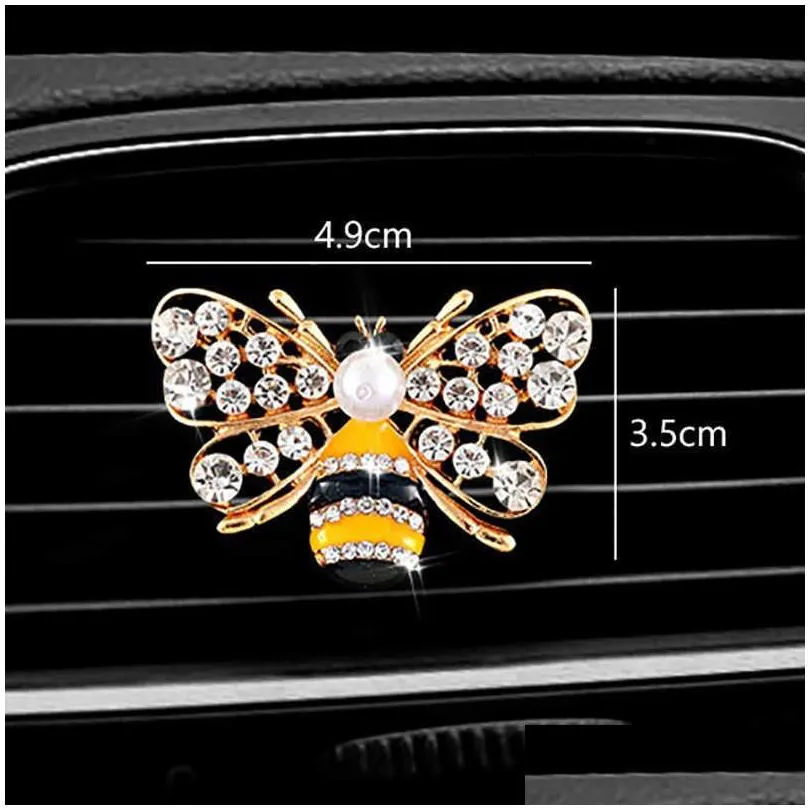 nflower decoration air freshener in auto outlet perfume clip fragrances diffuser bling car accessories interior gifts p230427