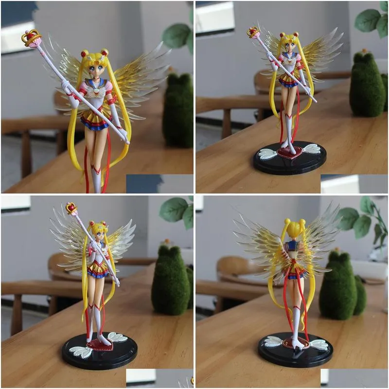 cartoon sailor moon action figures japan anime 16cm mercury jupiter venus figurines collectable models kids toy christmas gift c0220