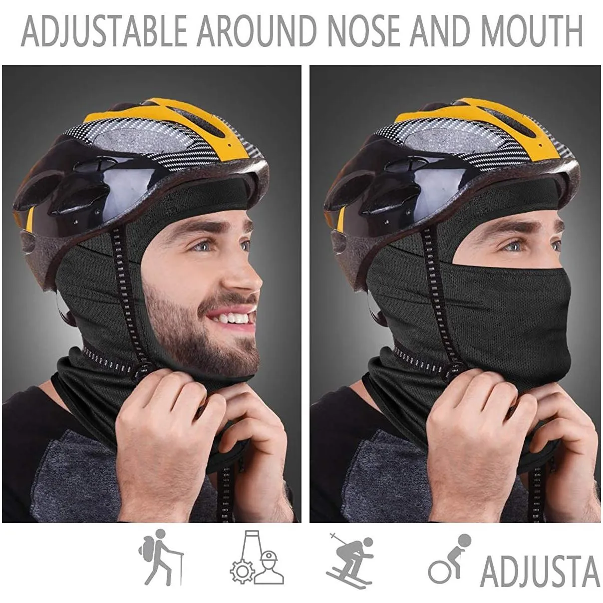 achiou balaclava face mask uv protection for men women motorcycle ski sun hood tactical masks