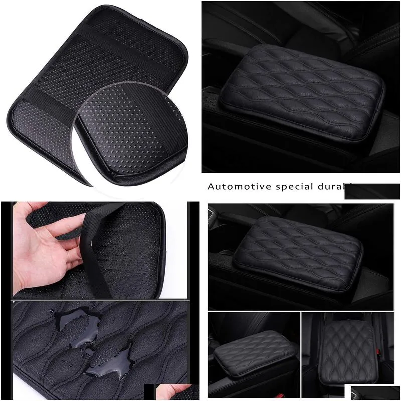 center console pad black car armrest pad car armrest seat box cover protector for most vehicle suv truck car