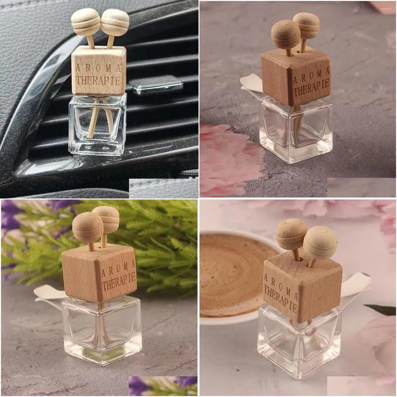 car perfume bottle pendant carstyling air freshener hanging glass auto ornament diffuser for  oils