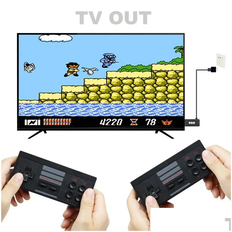 4k tvout video wireless portable game players handheld joystick hdtv 818 retro classic games consoles kids gift