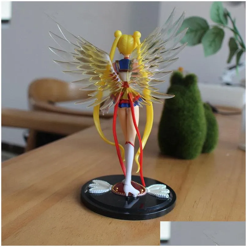 cartoon sailor moon action figures japan anime 16cm mercury jupiter venus figurines collectable models kids toy christmas gift c0220