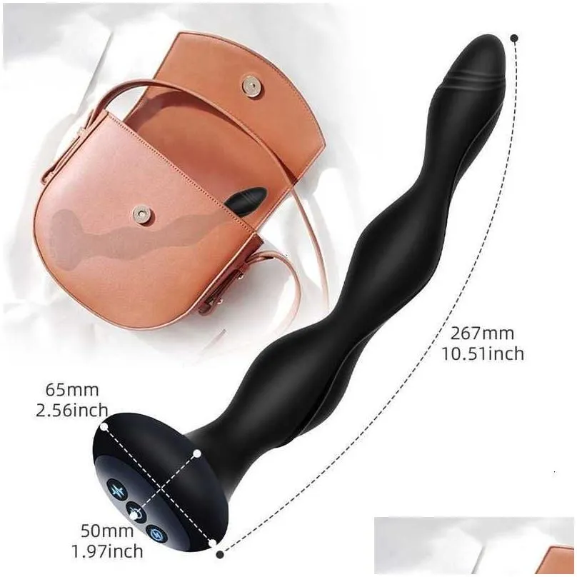  massager 5frequency electric shock butt plug vibrator anal bead female masturbator prostate massager erotic toys for women