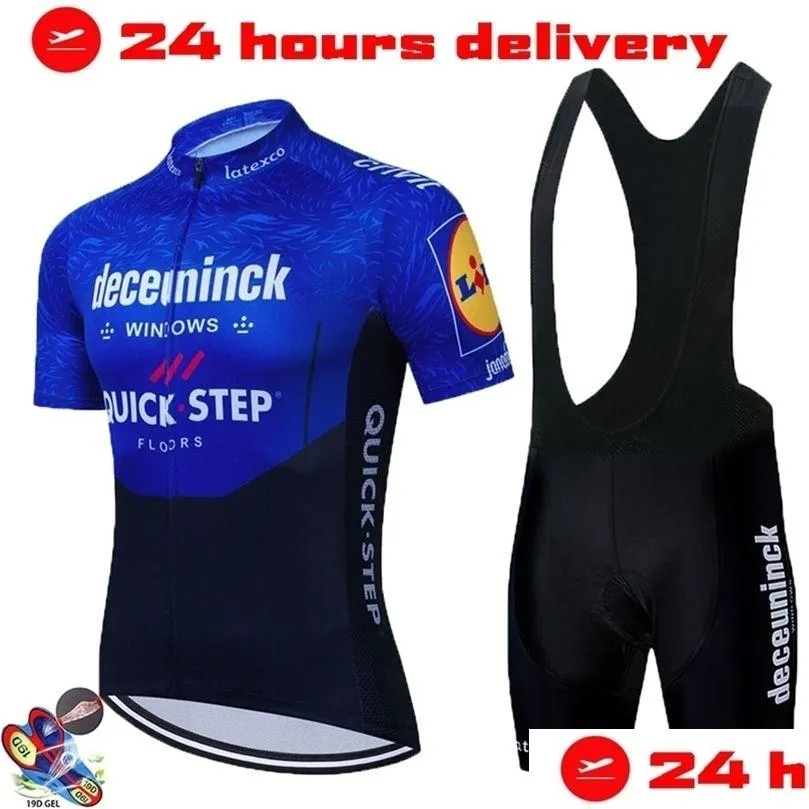 quick step pro bicycle team short sleeve maillot ciclismo mens cycling jersey kits summer breathable cycling clothing sets 220615