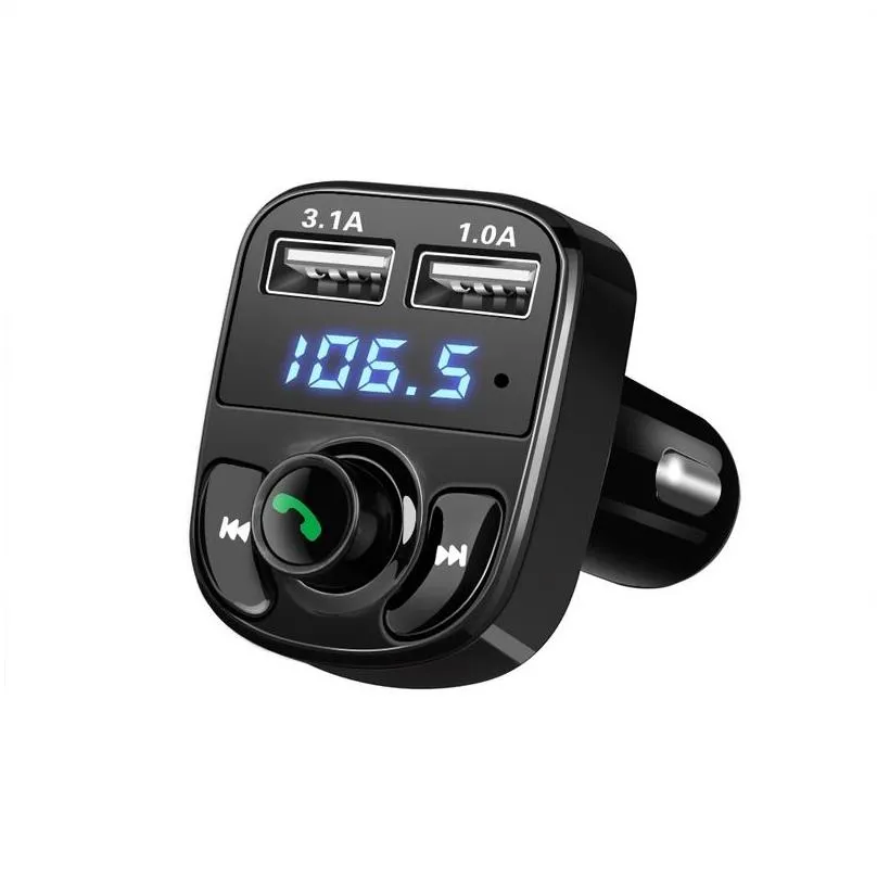 fm transmitter aux modulator bluetooth hands car kit car audio mp3 player with 3.1a quick charge dual usb car 