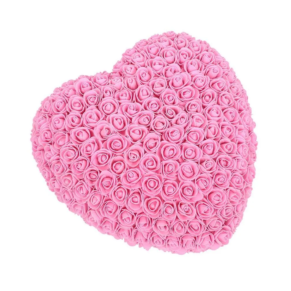 pe rose love heart lovely gift valentines day wedding birthday decorations girlfriend toy simulated