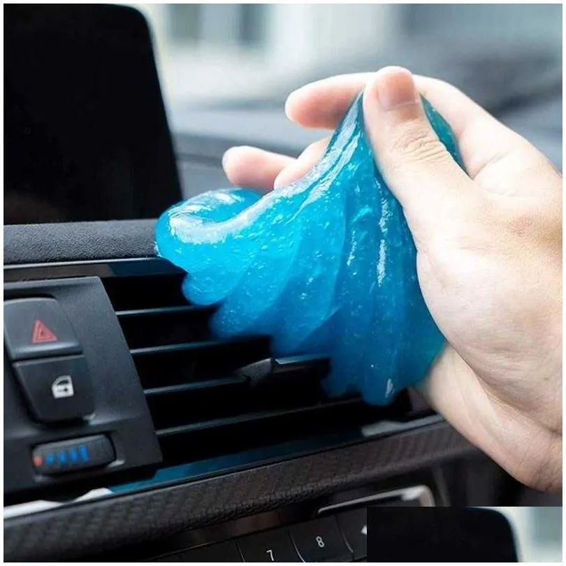 super auto car cleaning pad glue powder tools cleaner magic cleaner dust remover gel home computer keyboard clean tools 60ml
