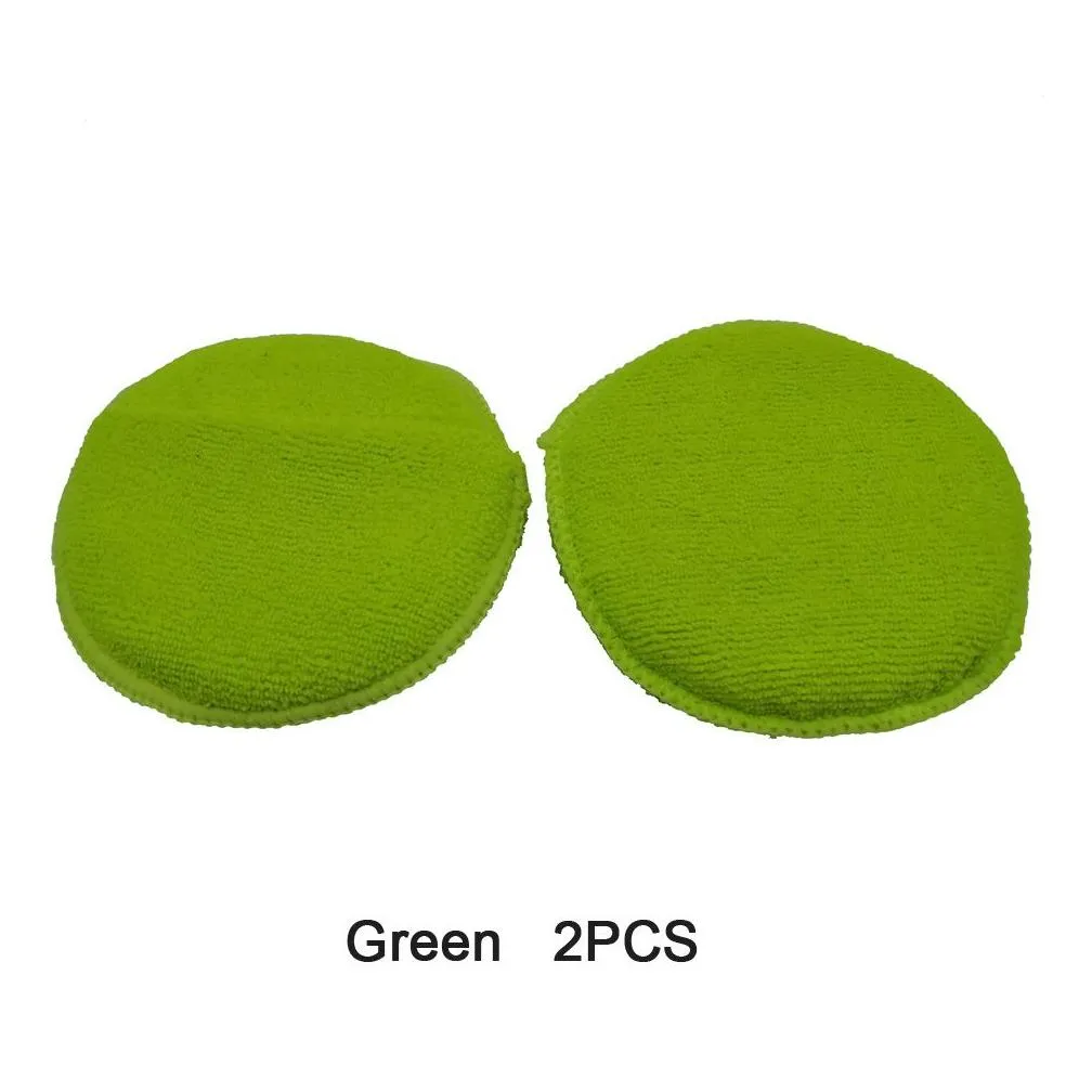 5inch colorful microfiber compound sponge foam pad for auto polisher wax applicator pads
