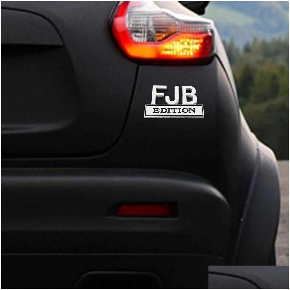 fjb zinc alloy car sticker decoration us presidential election trump supporter cars leaf board banner