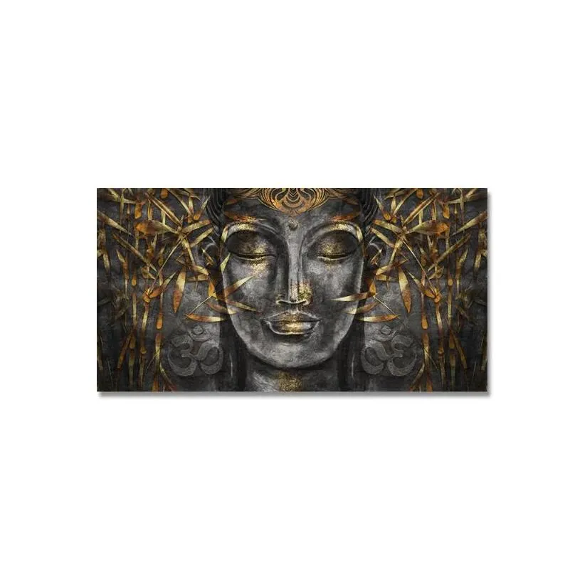 paintings abstract buddhism posters and prints wall art canvas painting buddhist pictures for living room home buddha decoration